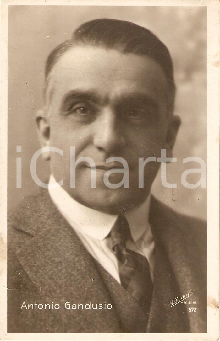 Cartolina originale da collezione 1925 ca TEATRO Antonio GANDUSIO Ritratto attore Cartolina FP NV 1