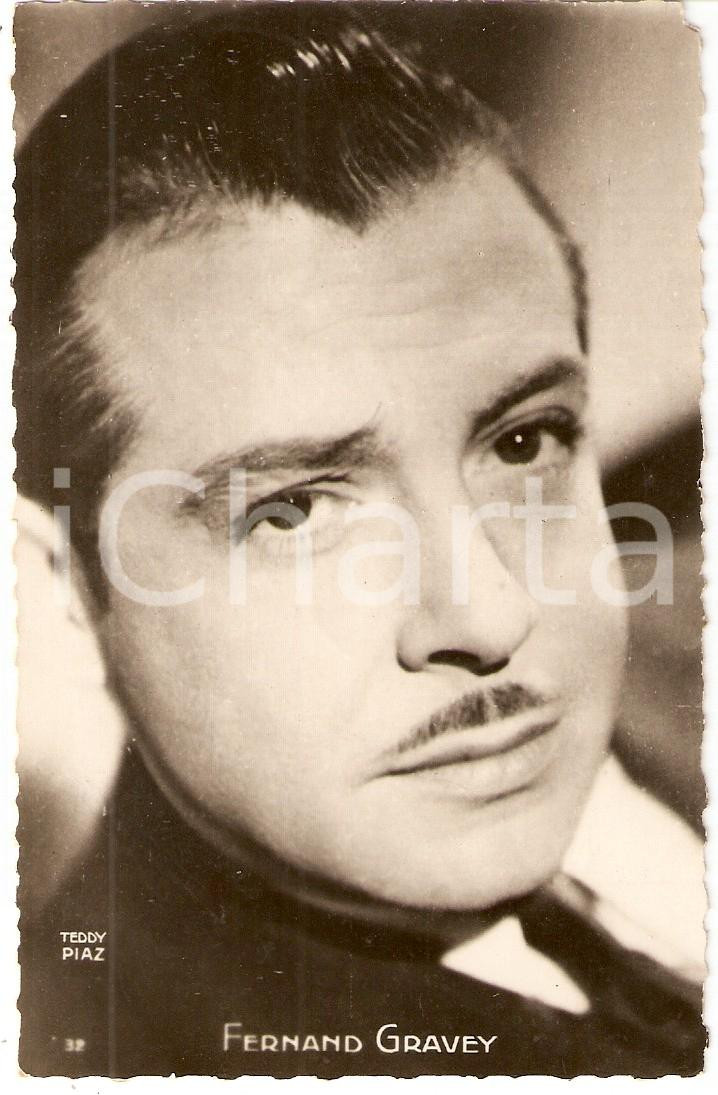 Cartolina originale da collezione 1940 ca CINEMA Actor Fernand GRAVEY Portrait Cartolina FP 1