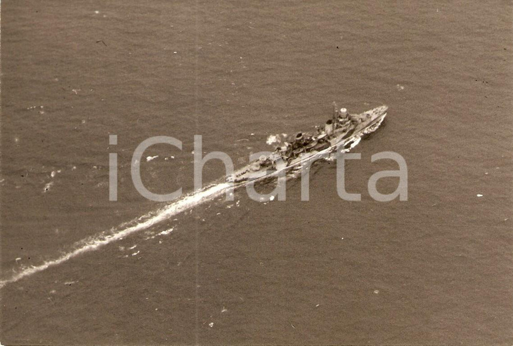 Cartolina originale da collezione 1950 ca MARINA MILITARE Regia Nave POMPEO MAGNO Aldo FRACCAROLI *Foto seriale 1