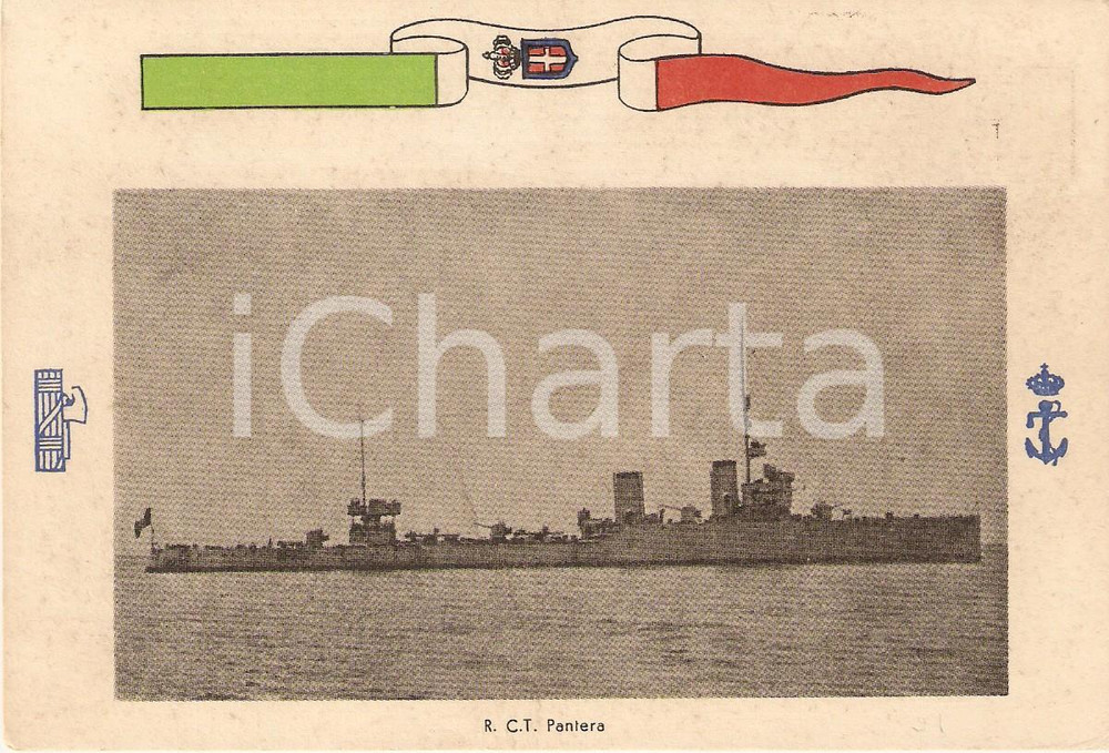 Cartolina originale da collezione 1940 ca MARINA MILITARE Regio Cacciatorpediniere PANTERA Cartolina FG NV 1