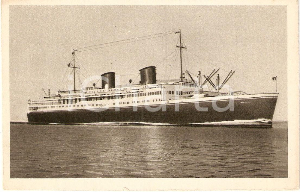 Cartolina originale da collezione 1930 ca MARINA MERCANTILE Espresso Europa - India Motorschiff VICTORIA Cartolina 1