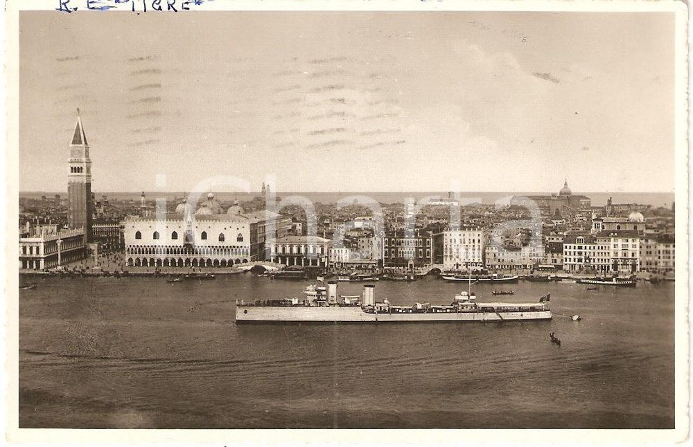 Cartolina originale da collezione 1935 VENEZIA  MARINA MILITARE Regio Esploratore TIGRE Cartolina FP VG 1