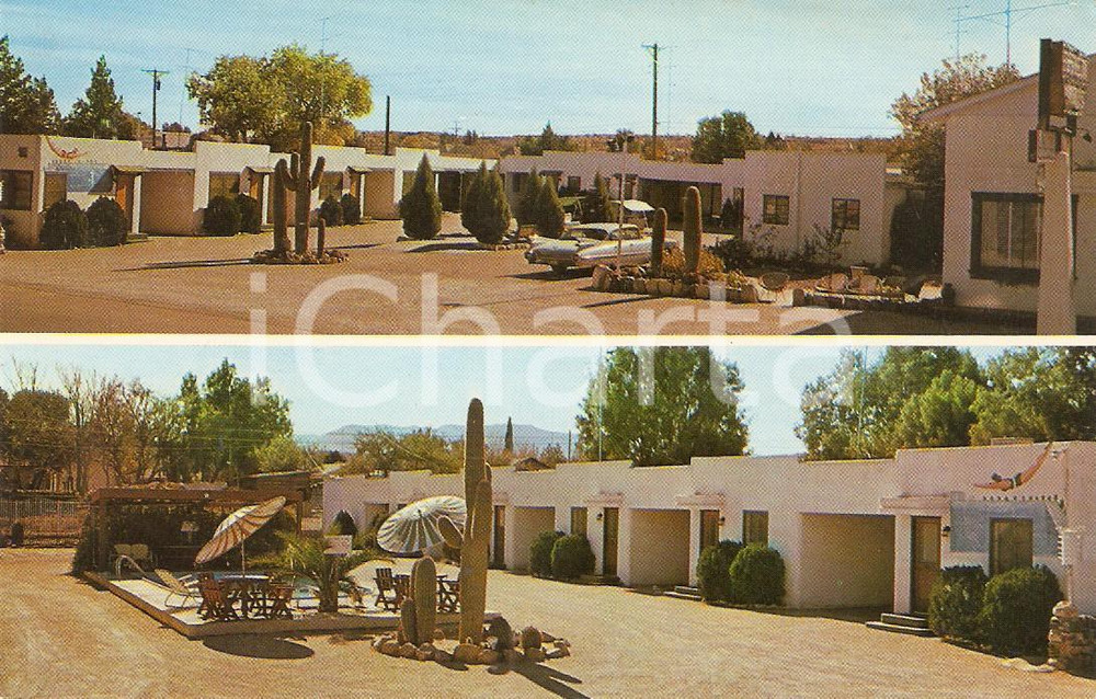 Cartolina originale da collezione 1960 ca BENSON  ARIZONA USA Vedutine BENSON MOTEL Cartolina VINTAGE 1