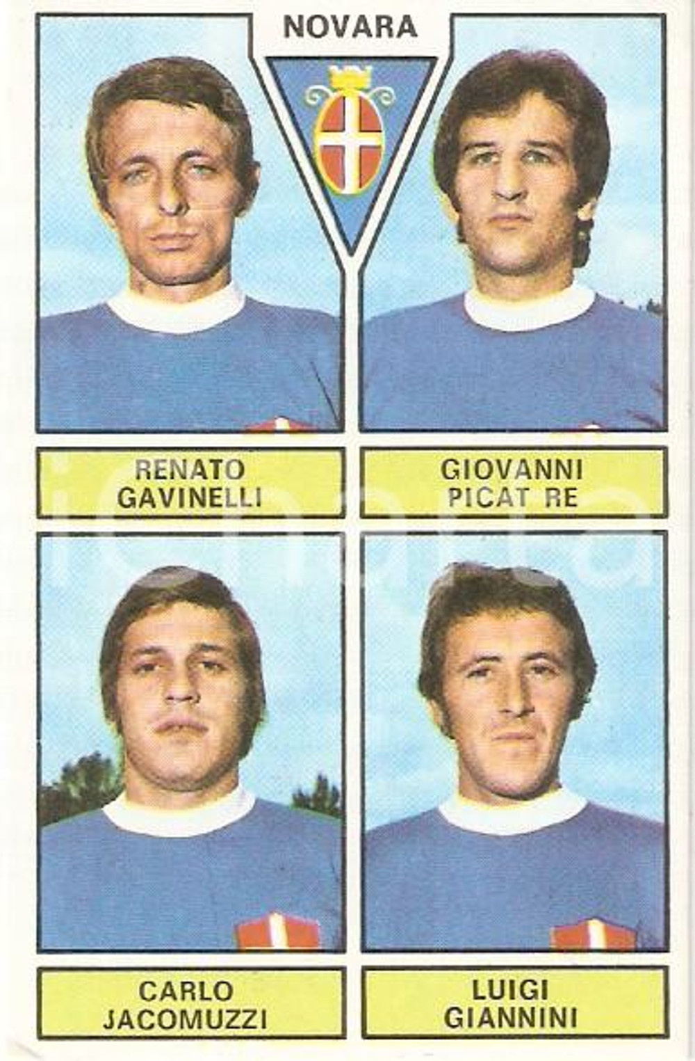 Oggetto da collezione cartaceo PANINI - CALCIATORI 1971 - 1972 Figurina NOVARA Gavinelli Picat Re Jacomuzzi 1