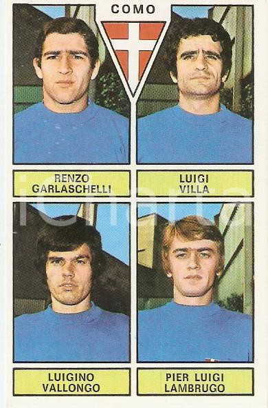 Oggetto da collezione cartaceo PANINI CALCIATORI 1971  1972 Figurina COMO Garlaschelli Villa Vallongo Lambrugo 1