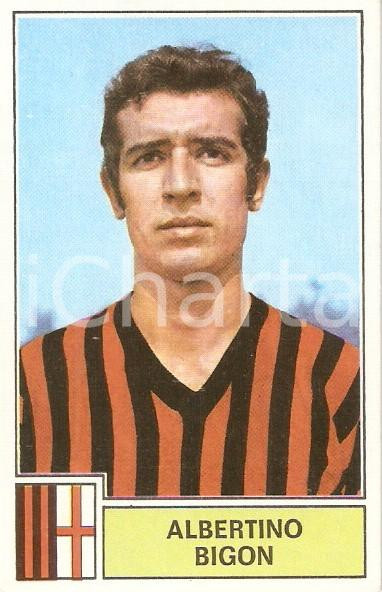 Oggetto da collezione cartaceo PANINI  CALCIATORI 1971  1972 Figurina Alberto BIGON Seria A MILAN 1