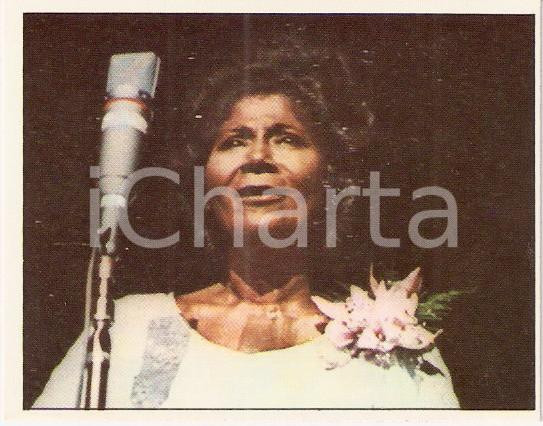 Oggetto da collezione cartaceo PANINI  CANTANTI 1972 Figurina Mahalia JACKSON n. 272 Raccolte gioventÃ¹ 1