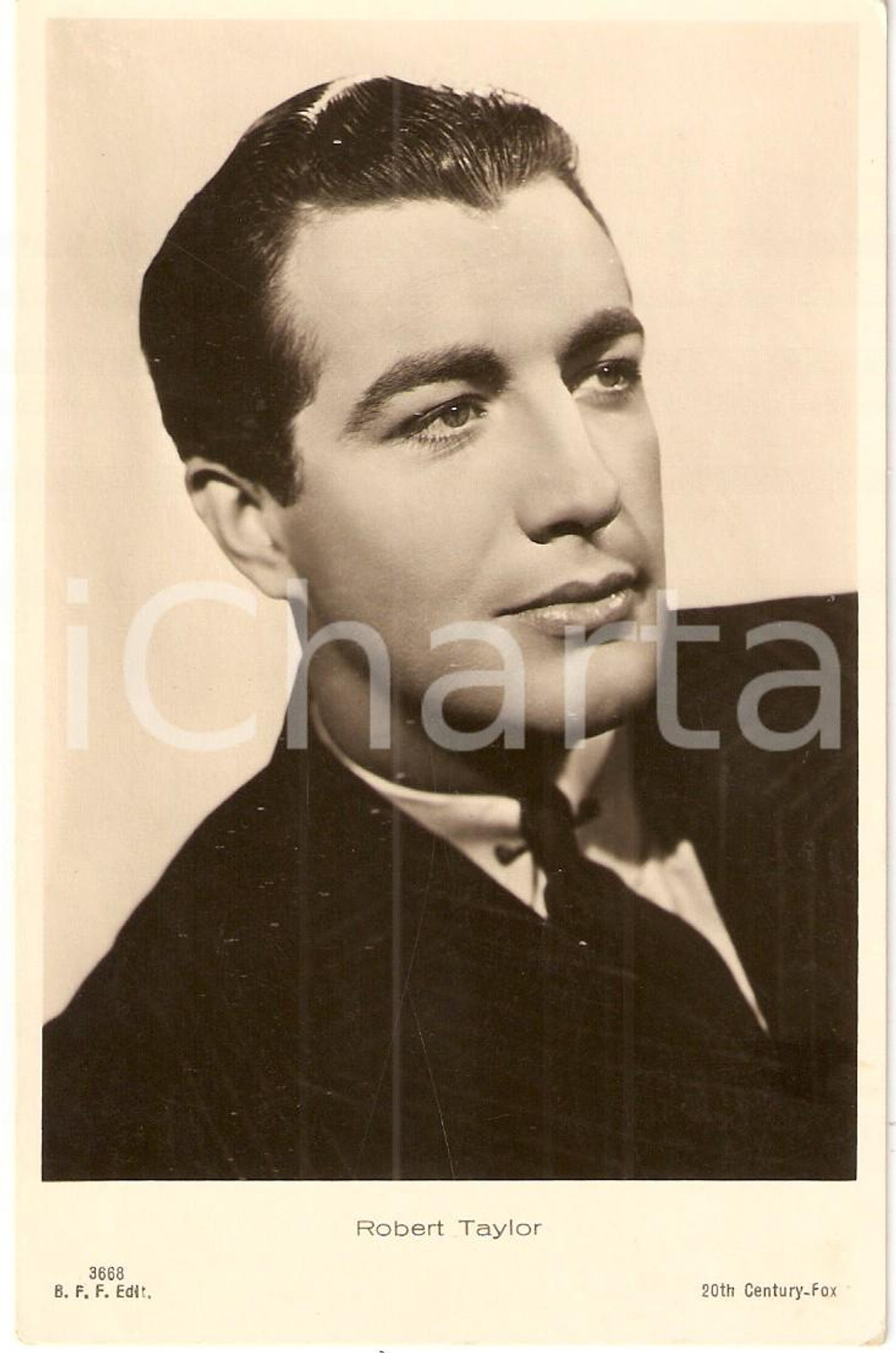 Cartolina originale da collezione 1936 CINEMA Portrait Robert TAYLOR Actor 20th CENTURY FOX *Cartolina FG NV 1