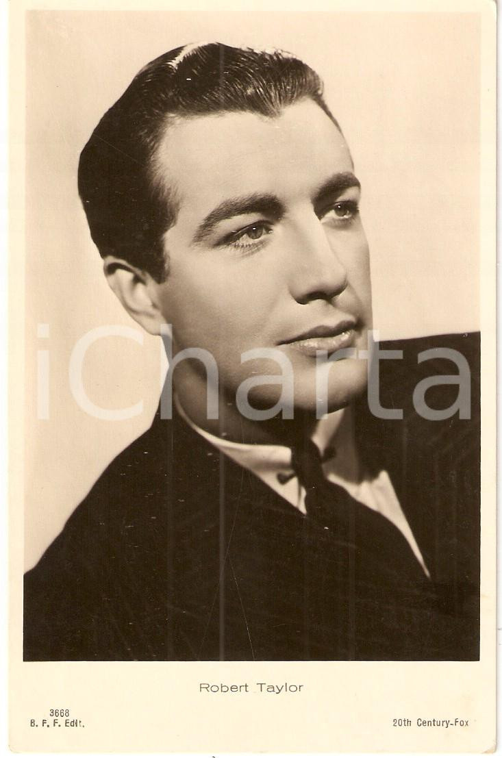Cartolina originale da collezione 1936 CINEMA Portrait Robert TAYLOR Actor 20th CENTURY FOX Cartolina FG NV 1