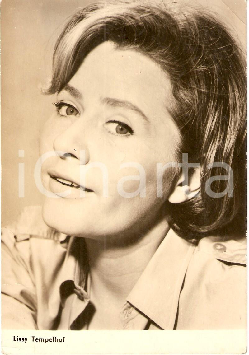 Cartolina originale da collezione 1965 ca CINEMA Actress Lissy TEMPELHOF Portrait Cartolina FG NV 1