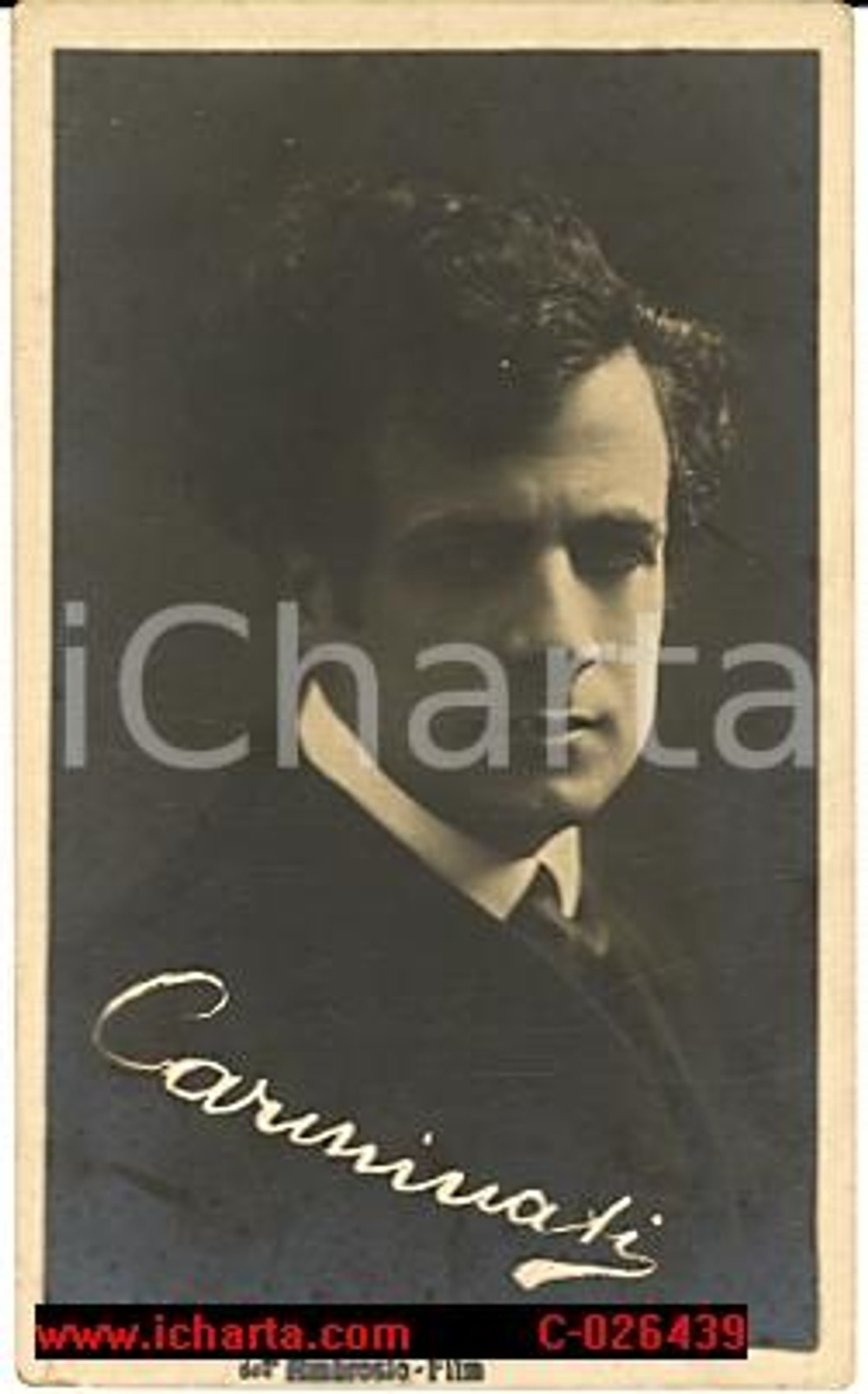 Cartolina originale da collezione 1921 Tullio Carminati  Actor Fotoritratto 1