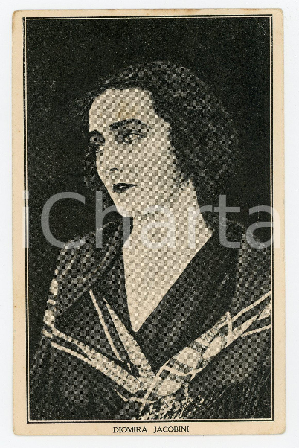 Cartolina originale da collezione Diomira Jacobini anni  20  Immagine illustrata 1