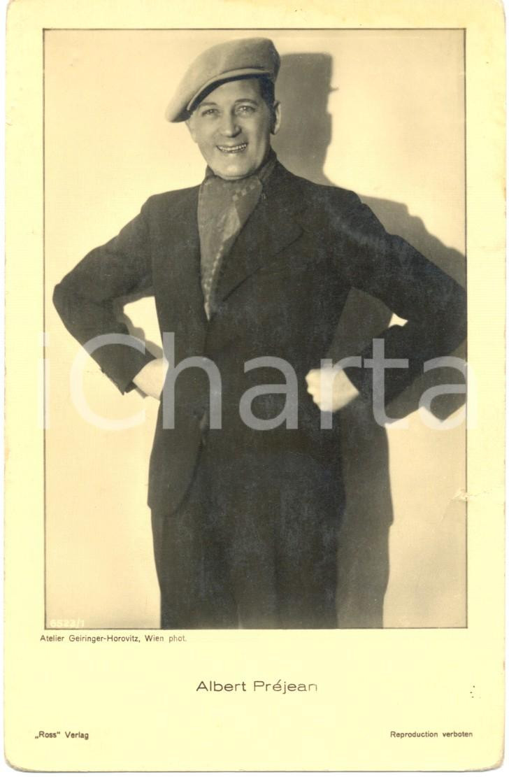 Cartolina originale da collezione 1936 Albert Prejean  Attore Immagine d epoca 1