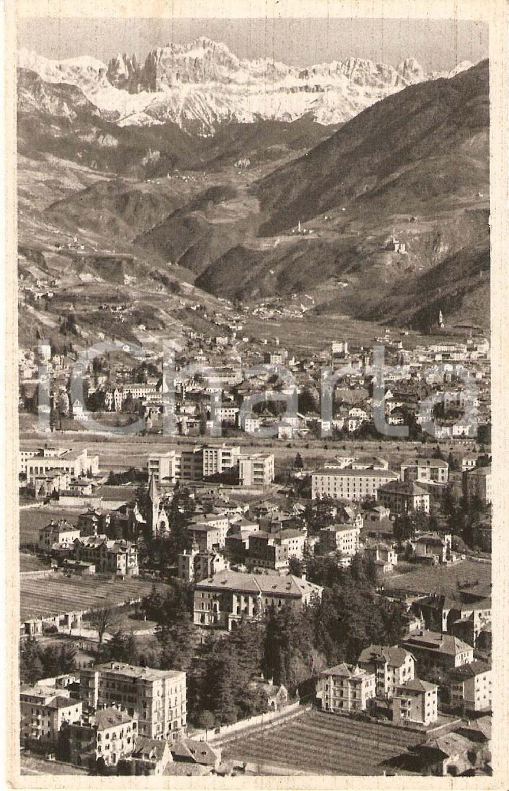 Cartolina originale da collezione 1952 BOLZANO GRIES-SAN QUIRINO verso il CATINACCIO *Cartolina postale FP VG 1
