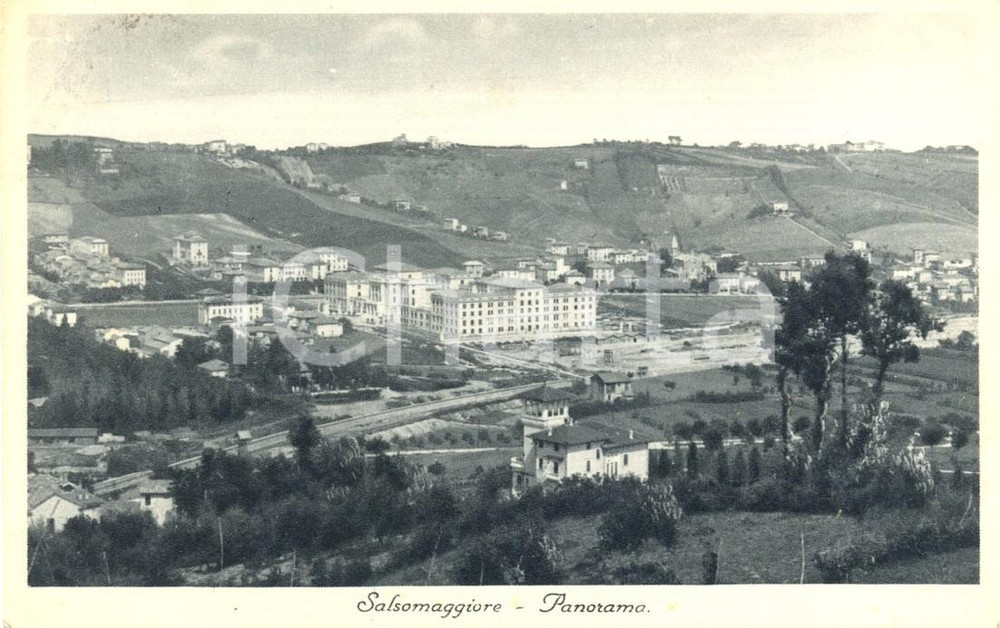 Cartolina originale da collezione 1937 SALSOMAGGIORE (PR) Veduta panoramica tra le colline *Cartolina FP VG 1