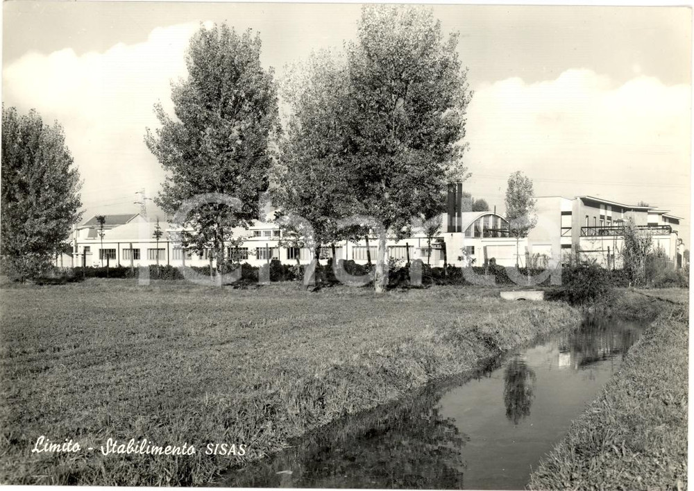 Cartolina originale da collezione 1970 circa PIOLTELLO (MI) Stabilimento SISAS a LIMITO 1