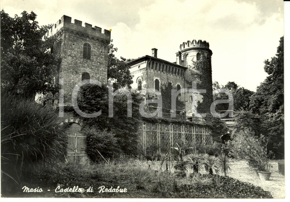 Cartolina originale da collezione 1966 MASIO (AL) Castello di REDABUE *Cartolina postale FG VG 1