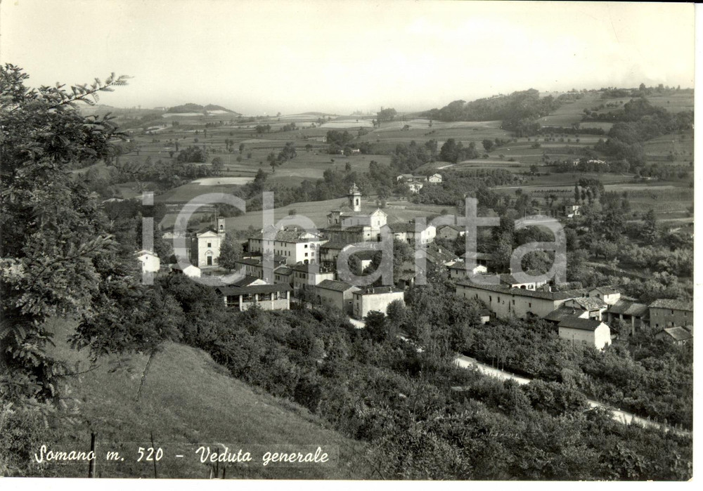 Cartolina originale da collezione 1950 ca SOMANO CN Veduta generale Cartolina FG NV 1