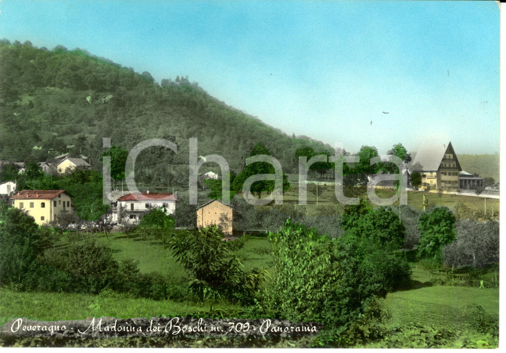 Cartolina originale da collezione 1962 PEVERAGNO (CN) Panorama *Cartolina postale FG VG 1