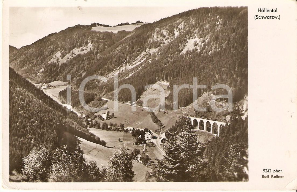 Cartolina originale da collezione 1960 ca HOLLENTAL GERMANIA Panorama Cartolina FP NV 1