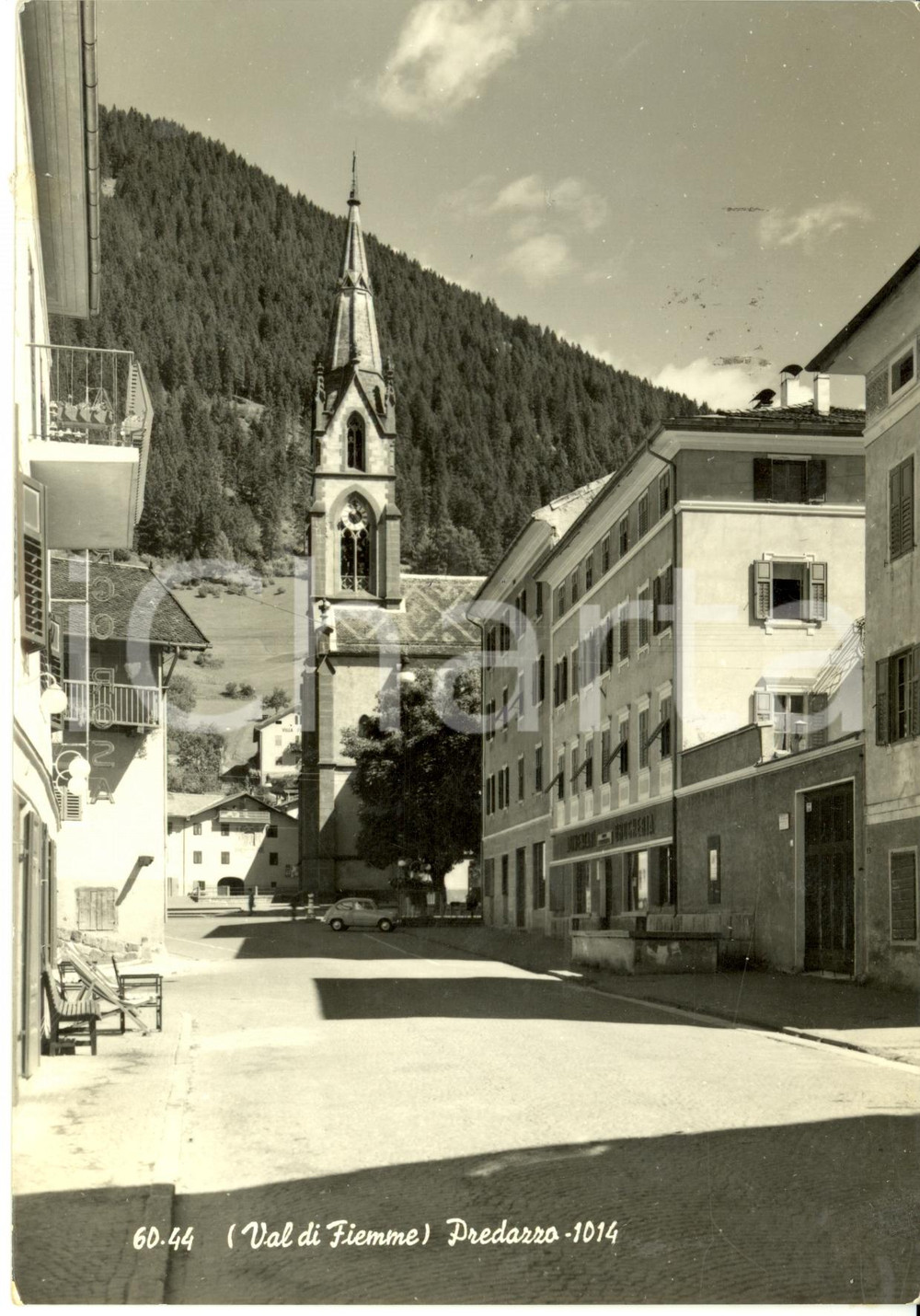 Cartolina originale da collezione 1958 PREDAZZO (TN) Panorama *Cartolina postale FG VG 1