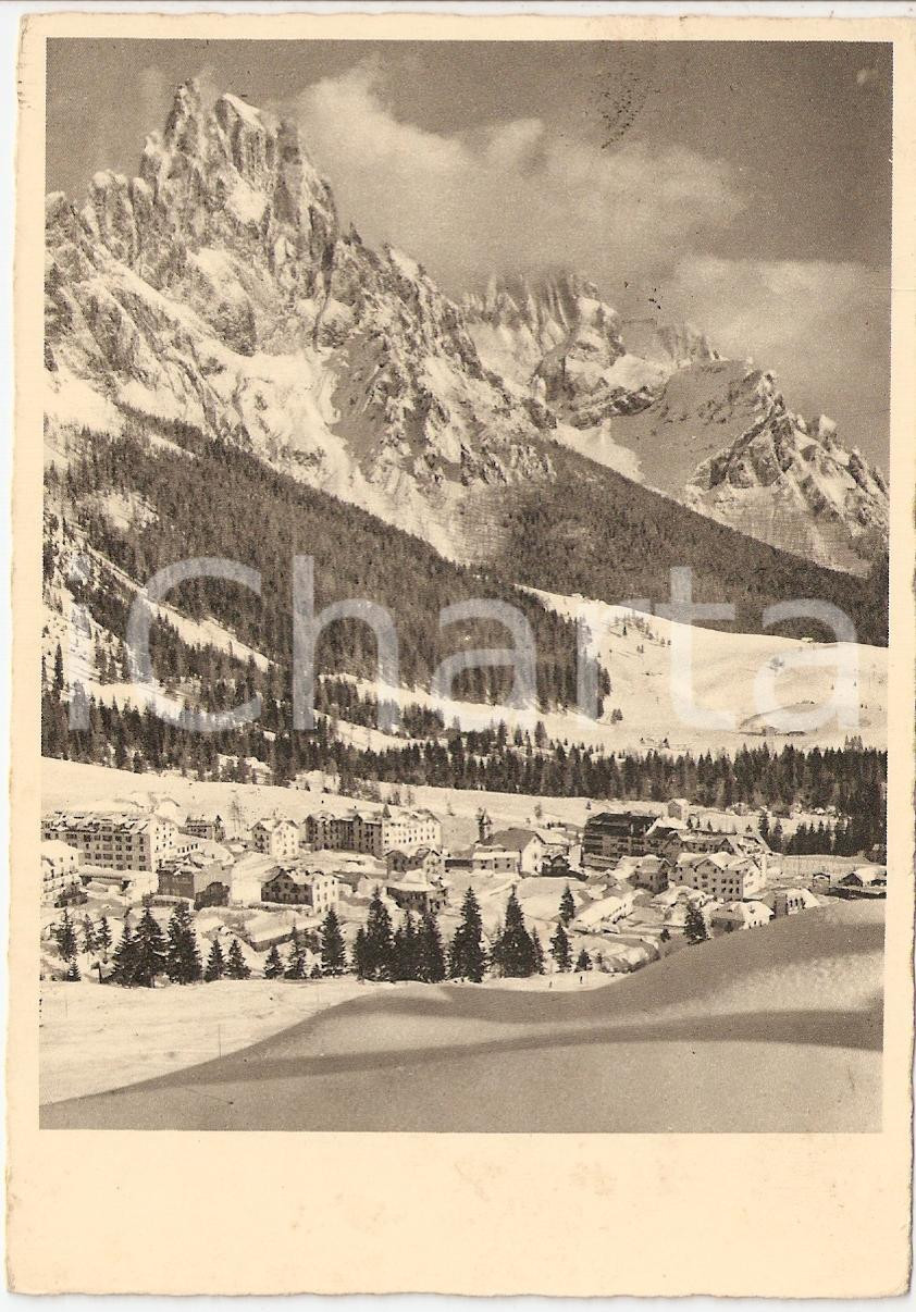 Cartolina originale da collezione 1947 S. MARTINO DI CASTROZZA TN Panorama Cartolina postale FG VG 1