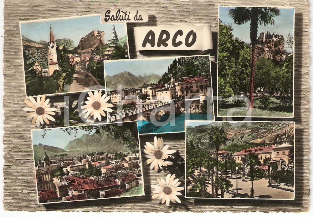 Cartolina originale da collezione 1956 ARCO (TN) Vedutine *Cartolina postale FG VG 1