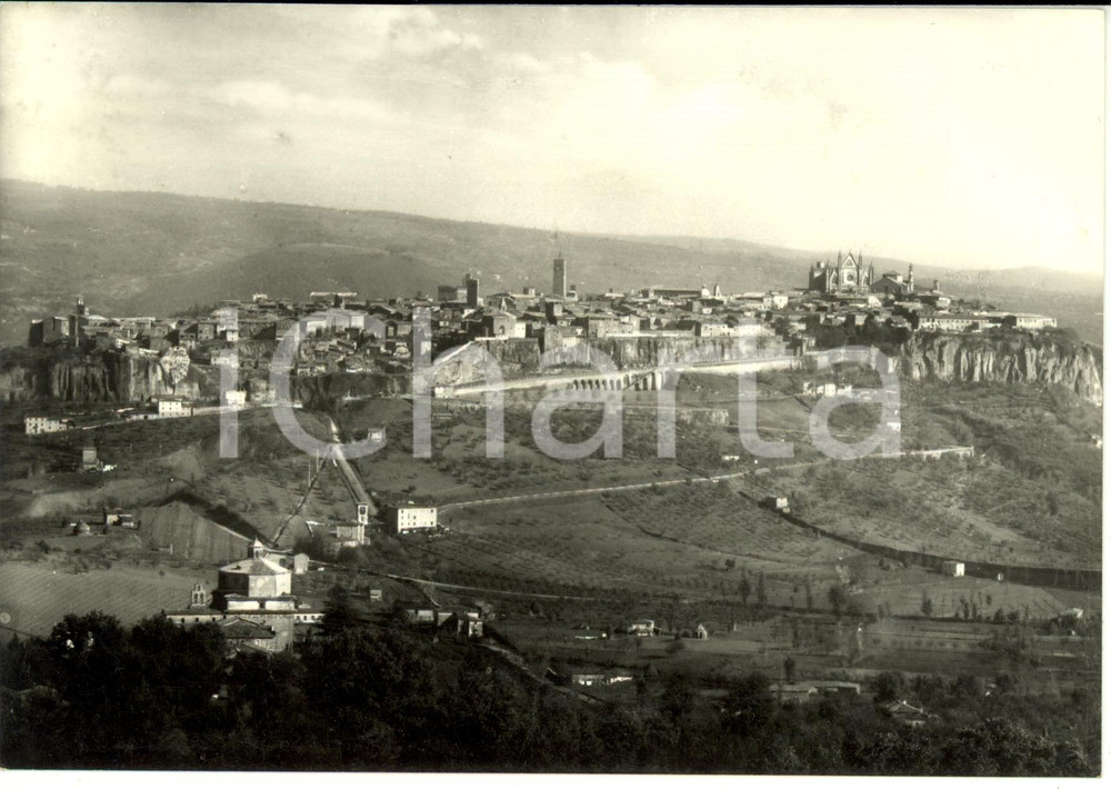 Cartolina originale da collezione 1950 ca ORVIETO (TR) Scorcio panoramico *Cartolina postale FG NV 1