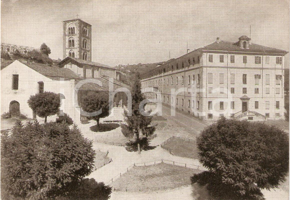 Cartolina originale da collezione 1960 ca PINEROLO TO Pensionato Avv, ATTILIO FER Piazza Marconi Cartolina FG NV 1