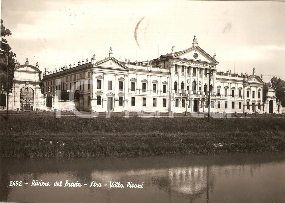 Cartolina originale da collezione 1960 STRA VE Riviera del BRENTA Villa PISONI Cartolina FG VG 1