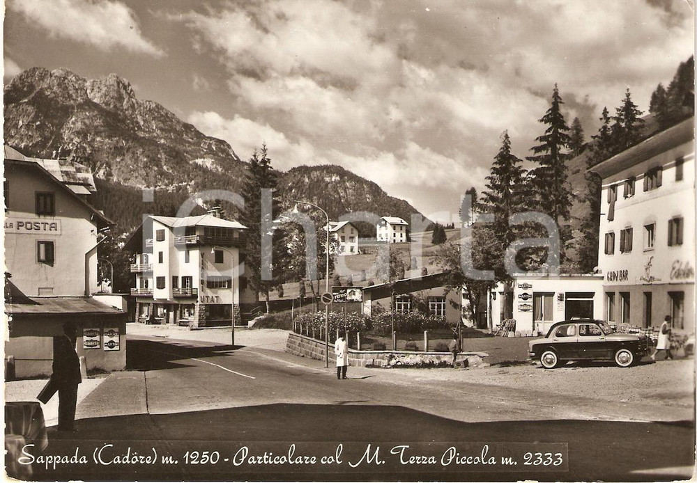 Cartolina originale da collezione 1967 SAPPADA BL Panorama con Monte TERZA PICCOLA Viaggi UTAT Cartolina 1