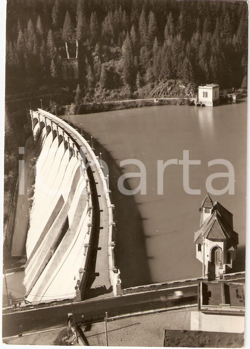 Cartolina originale da collezione 1964 AURONZO DI CADORE BL Panorama Diga di SANTA CATERINA Cartolina FG VG 1
