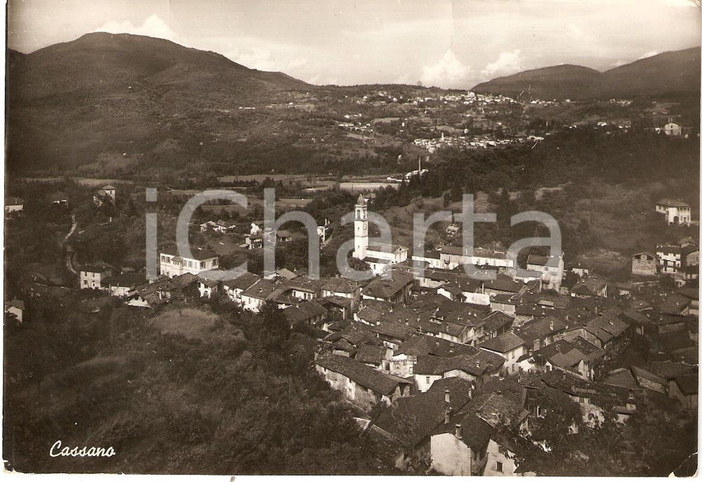Cartolina originale da collezione 1956 CASSANO VALCUVIA VA Panorama CARTOLINA FG VG 1