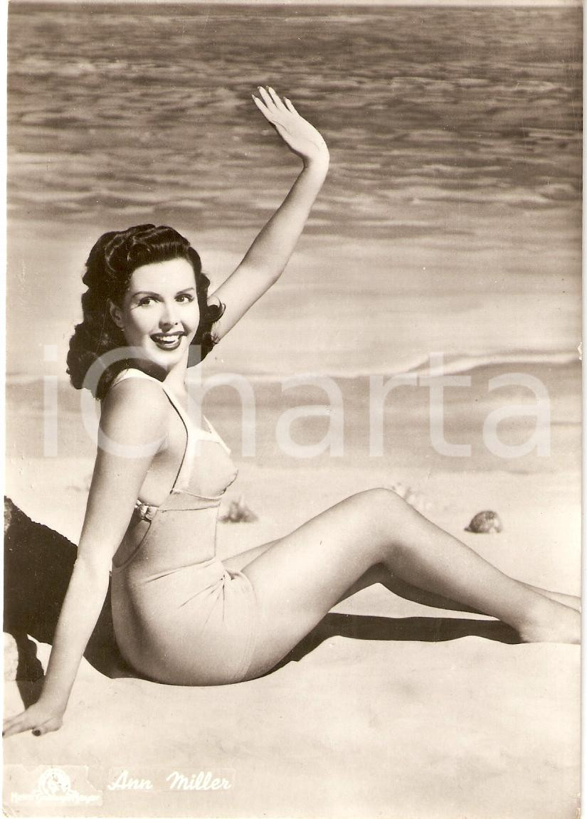 Cartolina originale da collezione 1950 circa ANN MILLER Fotografia seriale METRO GOLDWYN MAYER FG VG 1