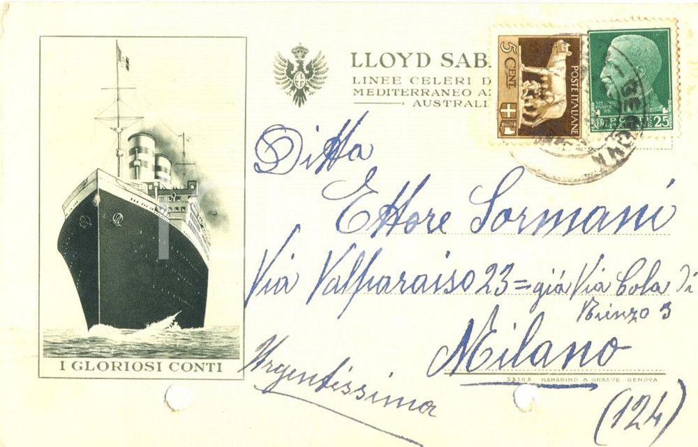 Cartolina originale da collezione 1931 ARENZANO (GE) Mi sorprende non poco questo vostro modo di procedere 1