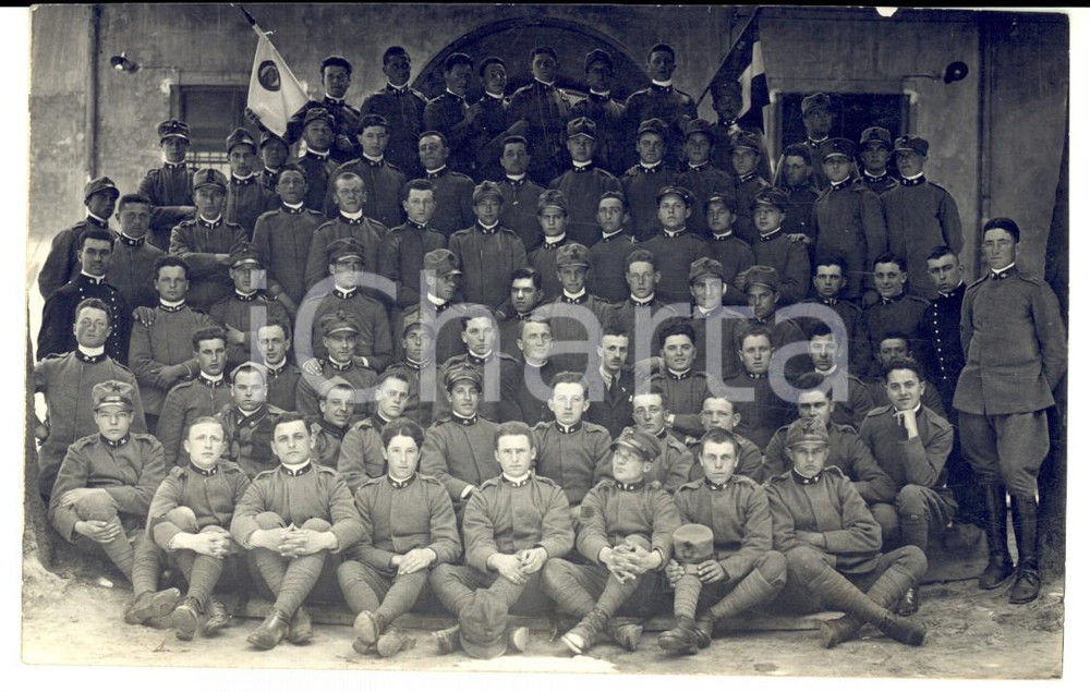 Fotografia d'epoca originale 1915 ca WW1 REGIO ESERCITO Militari e allievi ufficiali di Fanteria *Foto gruppo 1