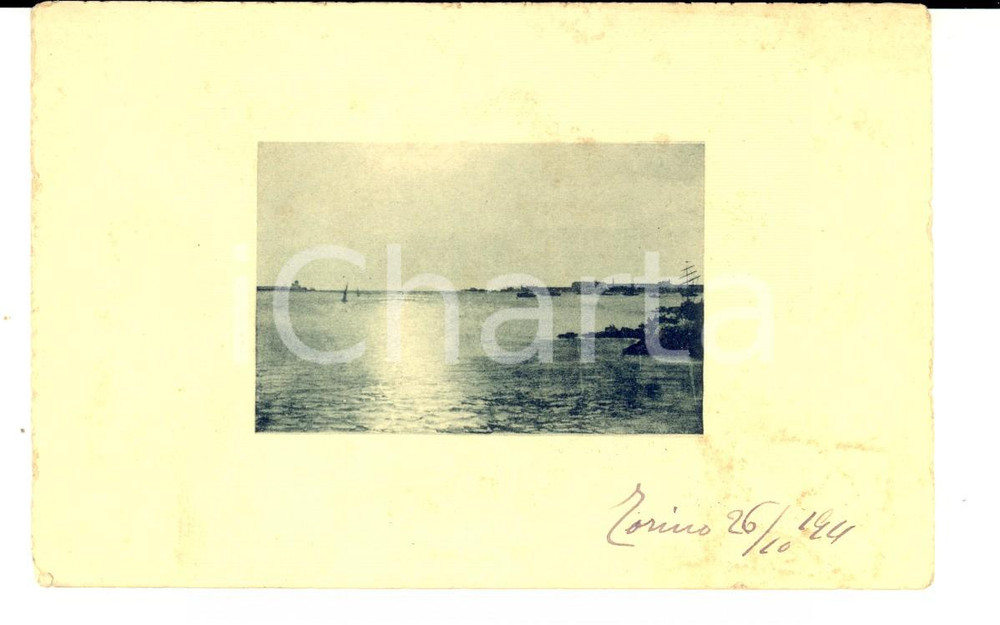 Autografo originale 1911 TORINO Cartolina a Elisa e Luisa GIBELLINI DI VALPERGA *DANNEGGIATA 1