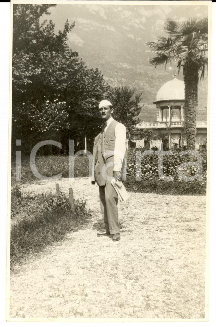 Fotografia d epoca originale 1929 BOARIO TERME BS Giardini interni Fotografia per Maria RANZINI FP 1