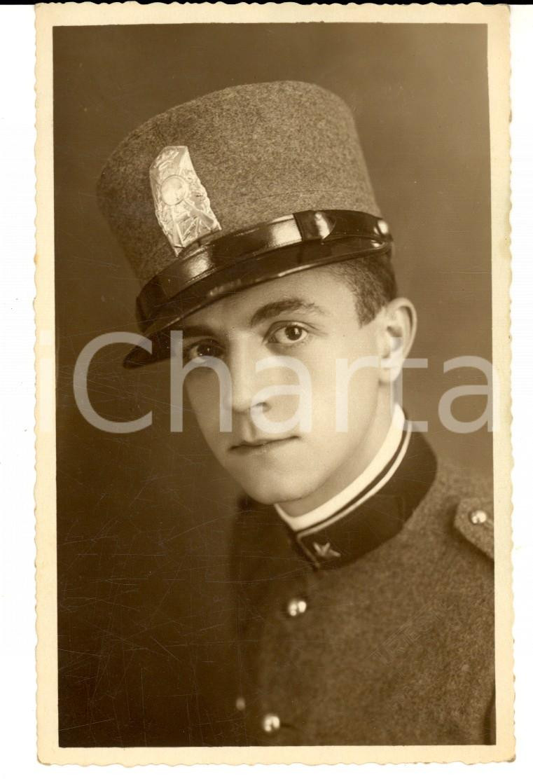Fotografia d epoca originale 1931 PALERMO Allievo ufficiale della 1 Compagnia Foto TRIESTE FP NV 1