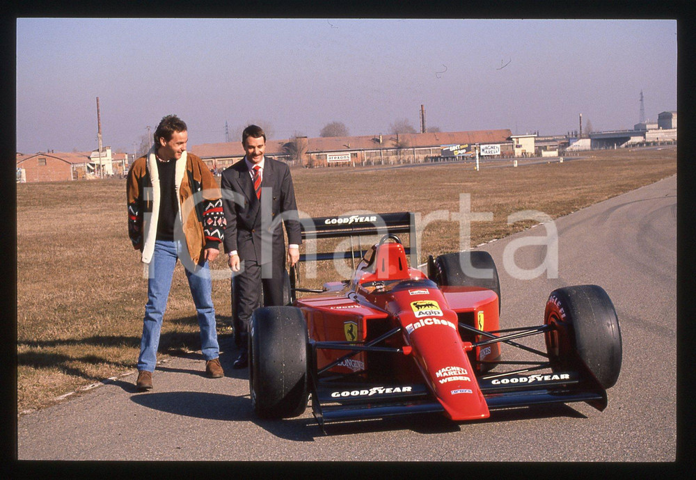 35mm vintage slide* 1989 FIORANO Nigel MANSELL Gerhard BERGER-FERRARI 640 F1 30
