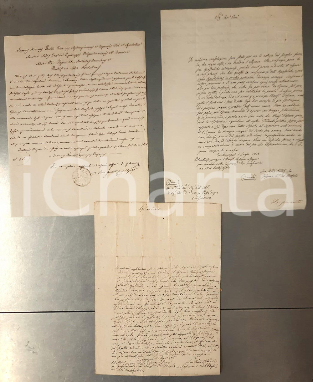 Autografo originale 1818 SAN GASPARE DEL BUFALO Usate la dolcezza - AUTOGRAFO 1