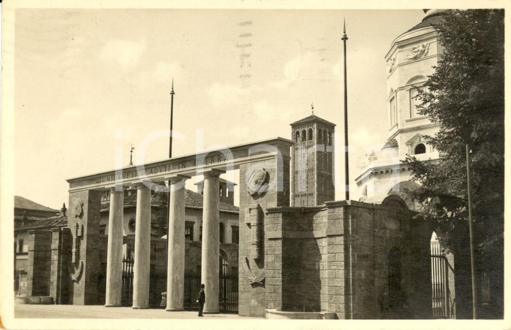 Cartolina originale da collezione 1931 Milano, Tempio dei Caduti *Veduta animata 1