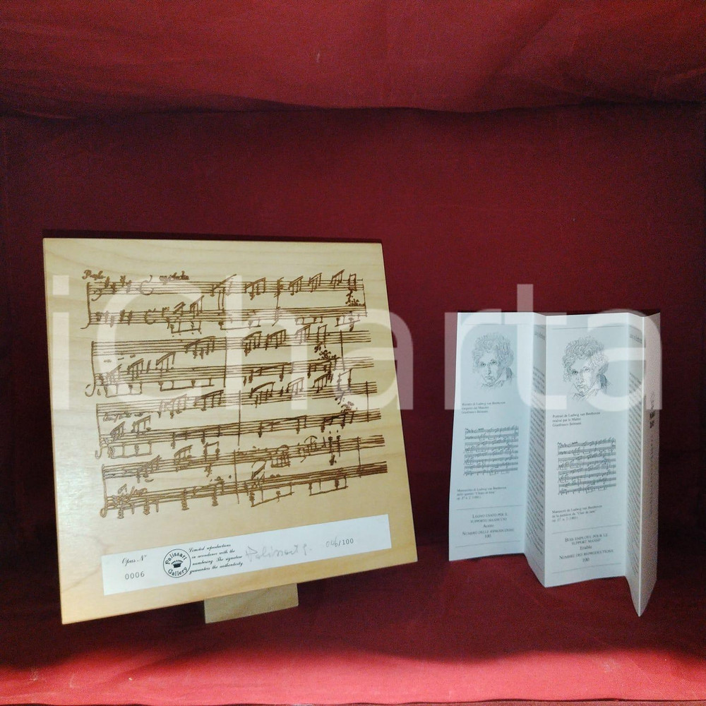 Opera d’arte autentica 1990 ca PALISSART GALLERY Ludwig VAN BEETHOVEN Opus 006 Edizione limitata 46/100 1