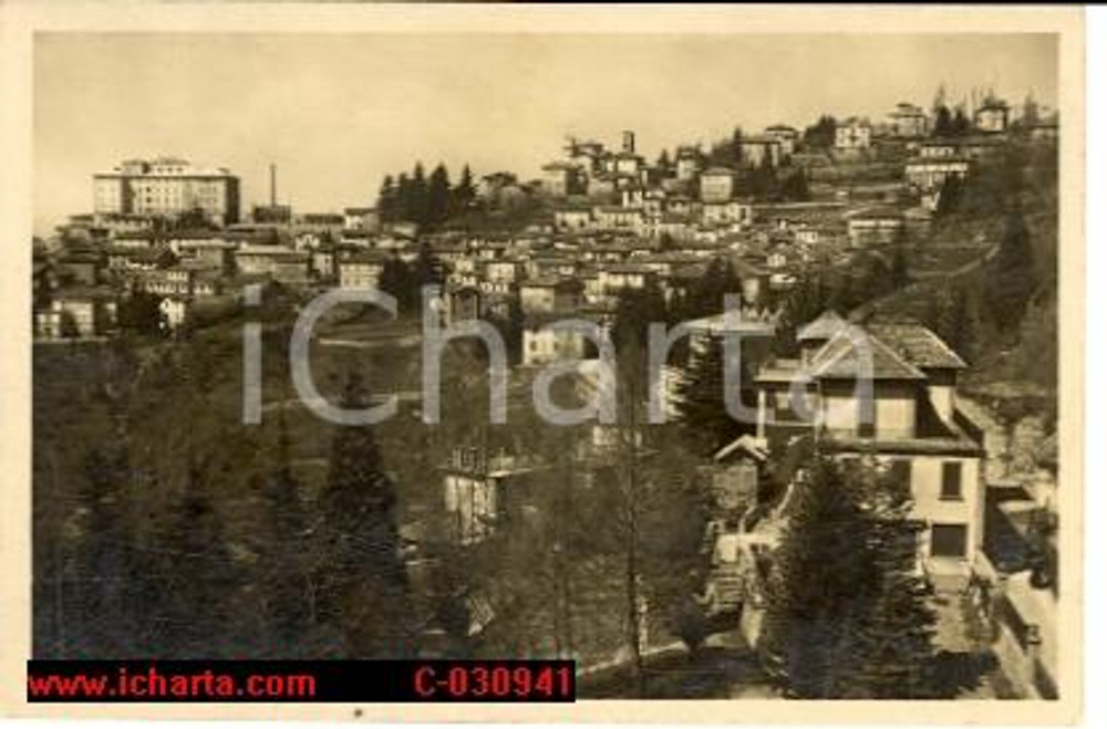 Cartolina originale da collezione 1940 BRUNATE (CO) Ville su lago di COMO Cartolina FP NV 1