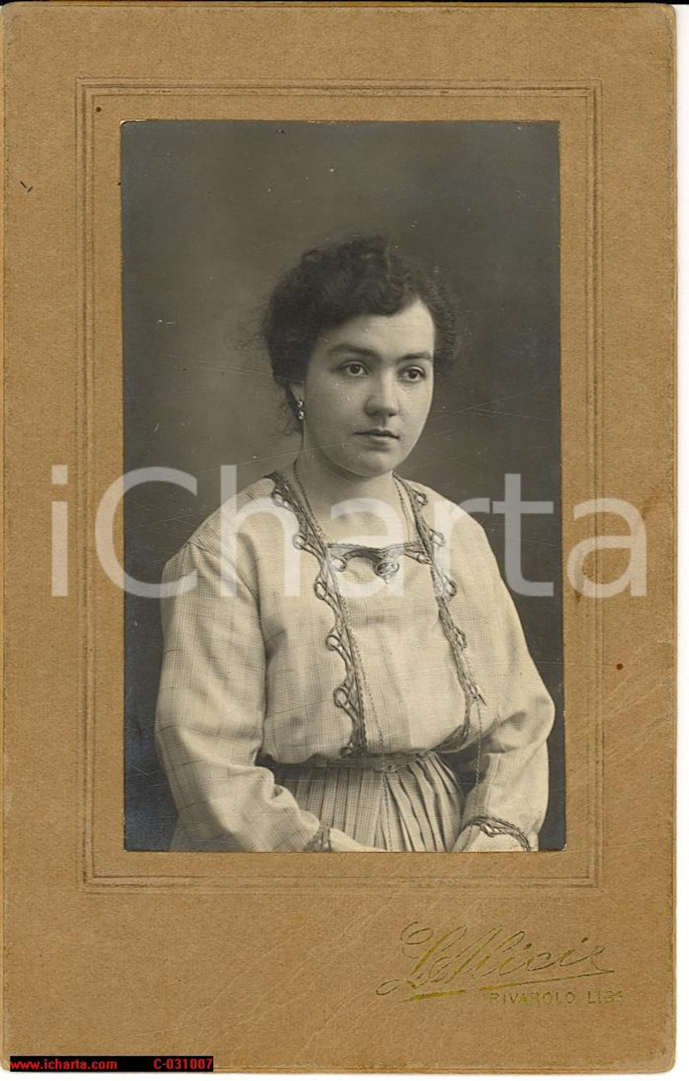 Fotografia d epoca originale 1900 Rivarolo Ligure GE Fotografia Leopoldo Alici 1