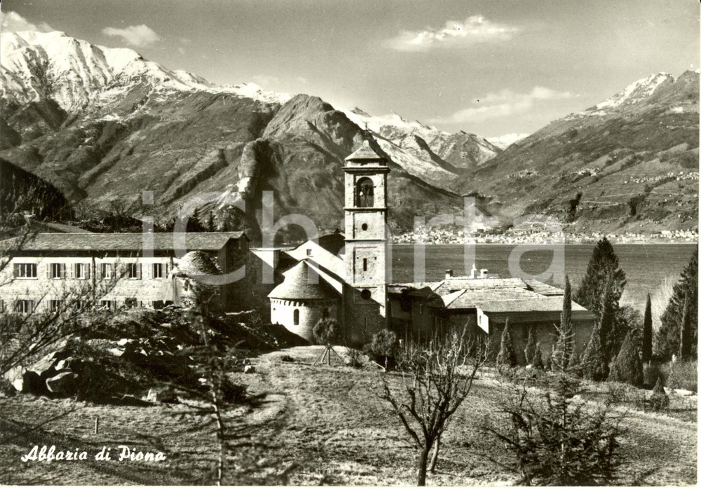 Cartolina originale da collezione 1960 ca COLICO LC Abbazia di PIONA su lago di COMO  Cartolina FG NV 1
