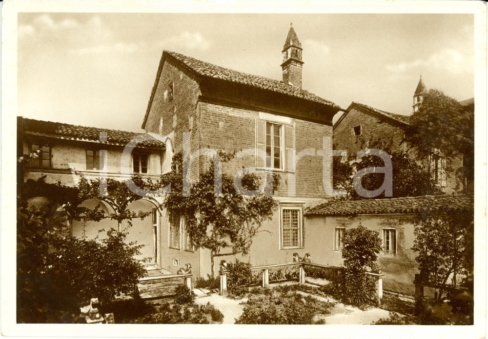 Cartolina originale da collezione 1960 ca CERTOSA DI PAVIA Veduta di una cella  *Cartolina FG NV 1