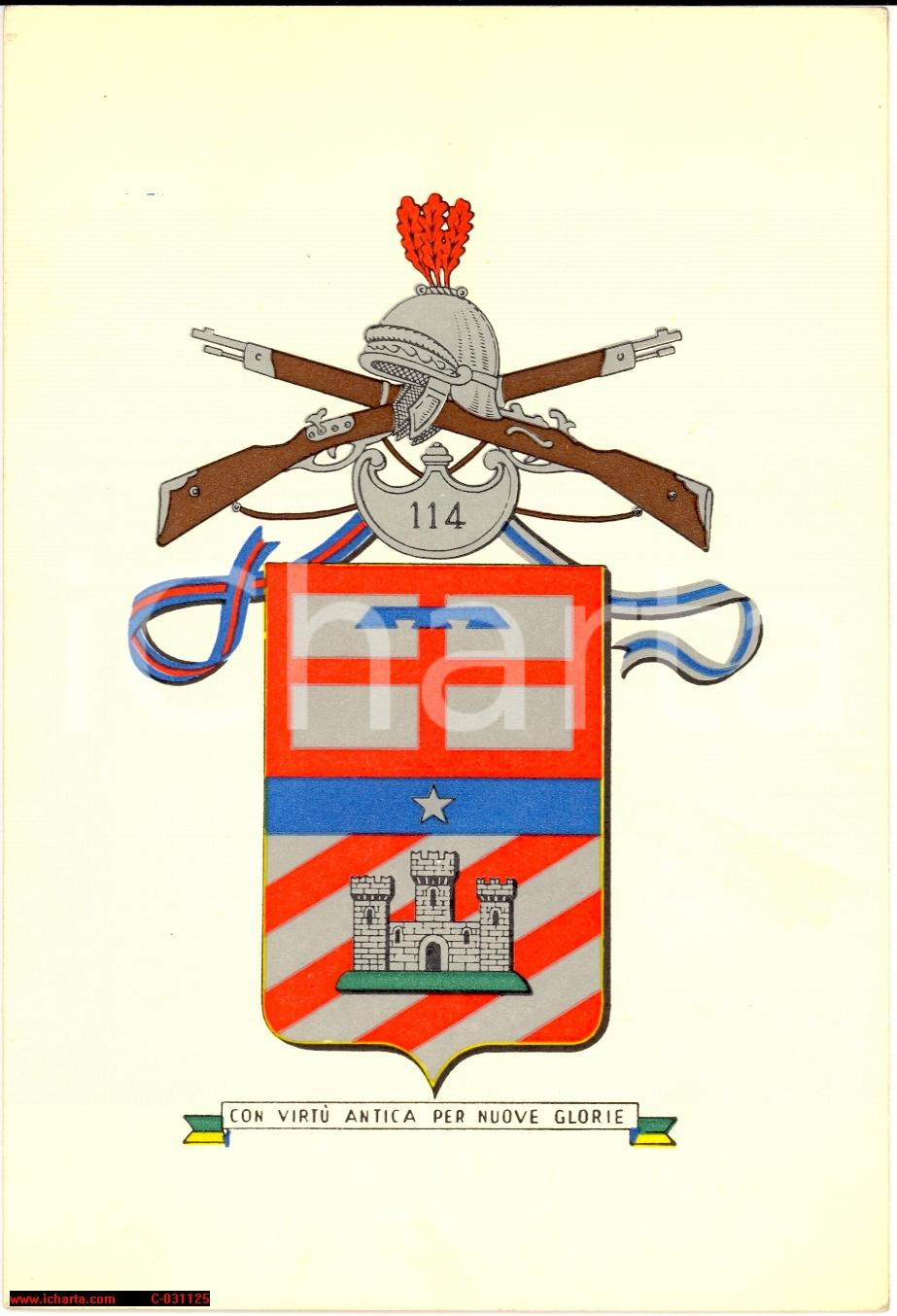 Manoscritto, lettera originale 1963  114 Mantova CON VIRTU  ANTICA PER NUOVE GLORIE Biglietto auguri 1