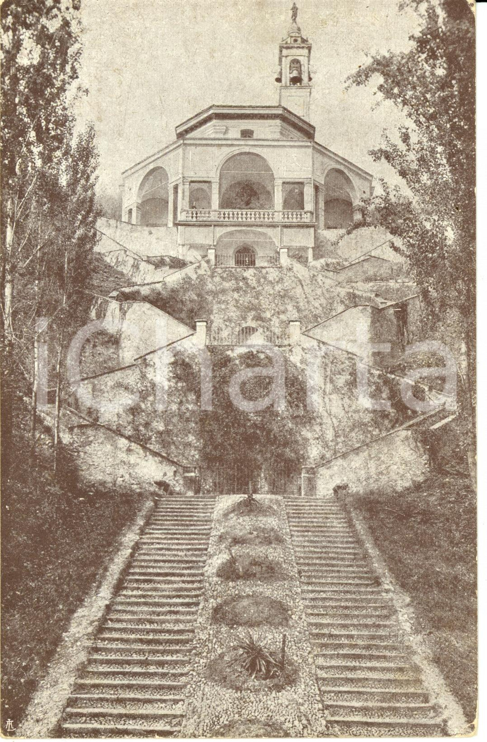 Cartolina originale da collezione 1910 ca IMBERSAGO (LC) Santuario della BEATA VERGINE DEL BOSCO *Cartolina FP NV 1