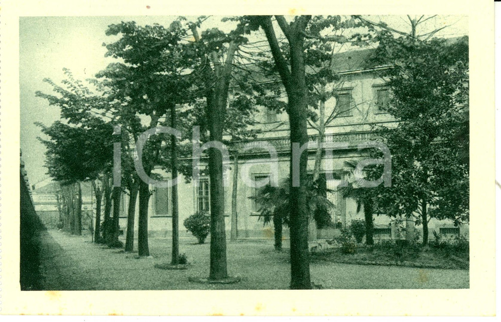 Cartolina originale da collezione 1940 ca MILANO Giardino viale dei TIGLI istituto FIGLIE SACRO CUORE GESU' *FP NV 1